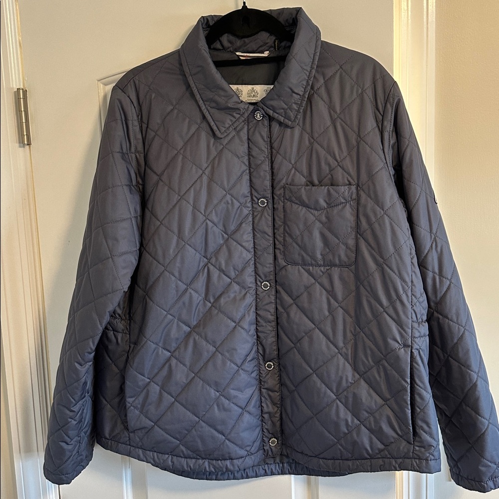 Barbour Blue Caps Quilted Jacket Coastal Collection size 14